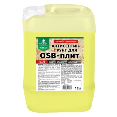 Антисептик-грунт для плит OSB PROSEPT OSB BASE 1:1 10л