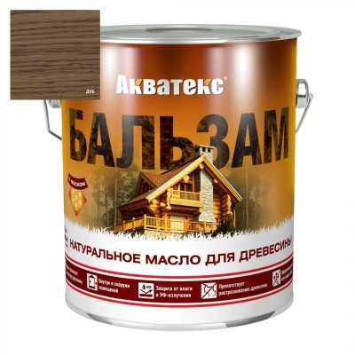 Натуральное масло для древесины Акватекс Бальзам дуб 2.2л