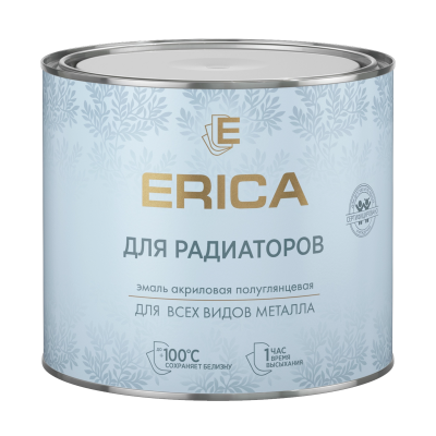 Эмаль акриловая для радиаторов ERICA 1.8кг