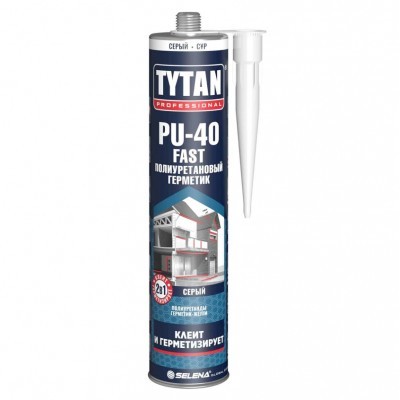Герметик полиуретановый TYTAN Professional PU 40 серый 310 мл
