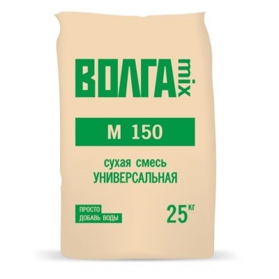 Цементно-песчаная смесь М-150 "ВОЛГА MIX" 25кг