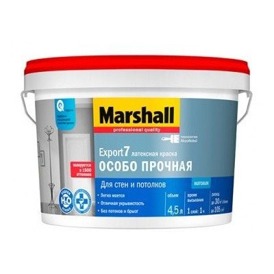 Краска Marshall EXPORT-7 BW 4,5л матовая