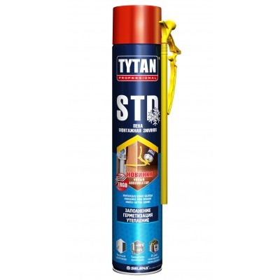 Пена монтажная бытовая Tytan Professional STD ЭРГО всесезонная 750мл