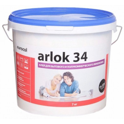 Клей 34 водно-дисперсионный Arlok 7 кг.