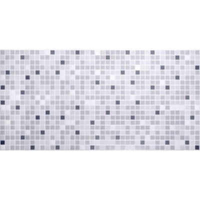 Панель ПВХ 957*480*0.3мм мозаика Микс серый
