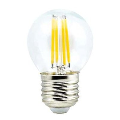 Лампа св/д  Ecola G45 E27 5W 2700 68*45 филамент, прозрачная колба
