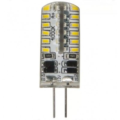 Лампа св/д LB-422 48LED 3W 12V G4 4000K капсула силикон
