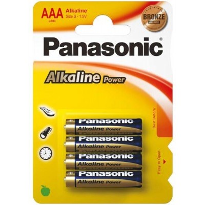 Батарейка Panasonic Alkiline BRONZE LR03 (4шт.)