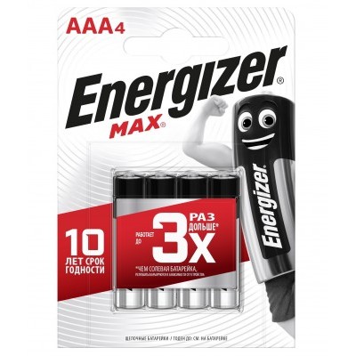 Батарейка Энерджайзер MAX Е92 LR03 АAA (4 шт)