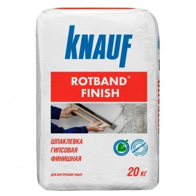 Шпаклевка гипсовая финишная Knauf Ротбанд финиш 20кг (некондиция)