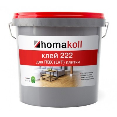 Клей homakoll 222 3,5л (3,5 кг) для ПВХ,LVT плитки