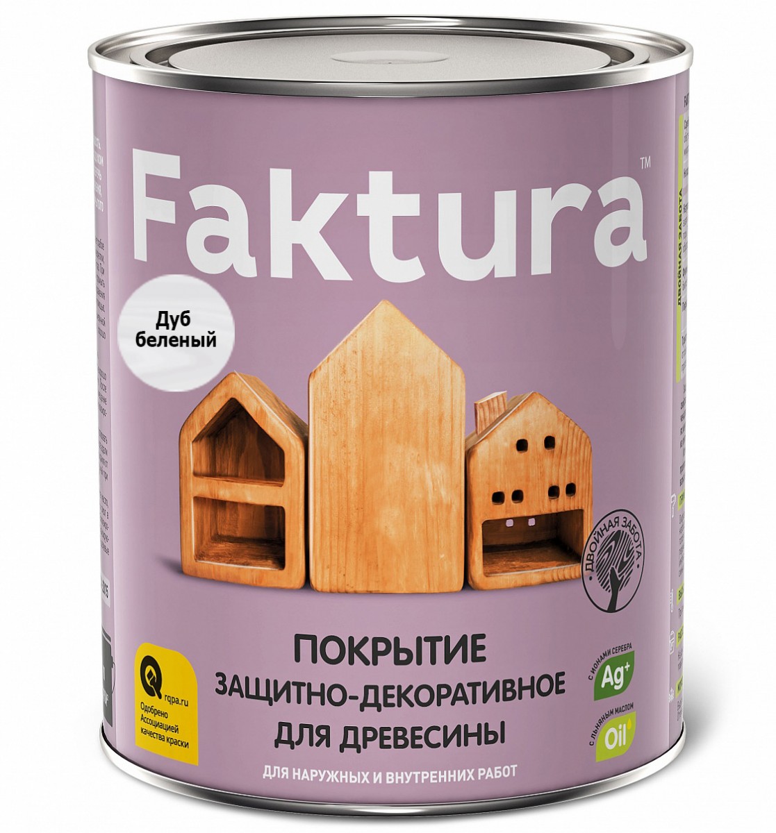 Купить Защитно-декоративное покрытие для древесины Faktura беленый дуб 0.7л  c бесплатной доставкой в Еврокомфорте в Йошкар-Оле