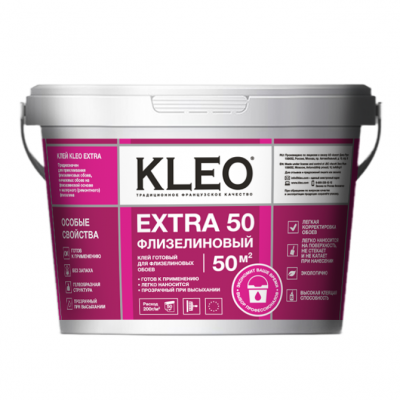 Клей обойный KLEO EXTRA готовый для флизелиновых обоев, 10кг