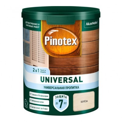 Пропитка Pinotex UNIVERSAL 2в1 Береза 0.9л