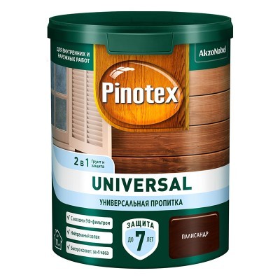 Пропитка Pinotex UNIVERSAL 2в1 Палисандр 0.9л