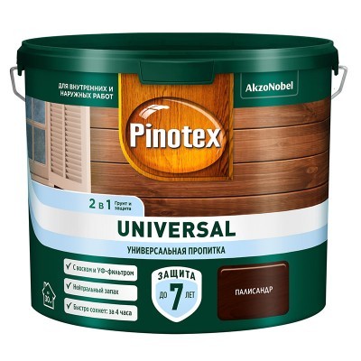 Пропитка Pinotex UNIVERSAL 2в1 Палисандр 2.5л