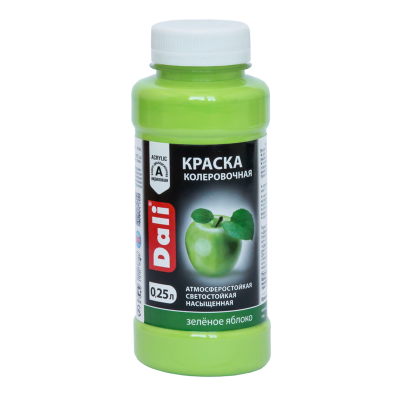 Колеровачная краска Dali зеленое яблоко 250мл