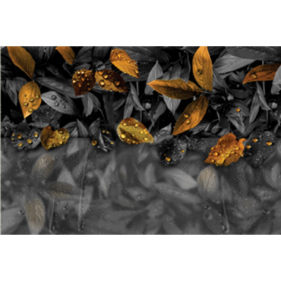 Фотообои Листья золота 3х2,7 см e-23214256