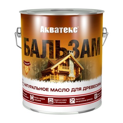 Натуральное масло для древесины Акватекс Бальзам тик 2.2.л