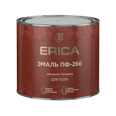 Эмаль ПФ-266 ERICA золотисто-коричневая 1.8кг