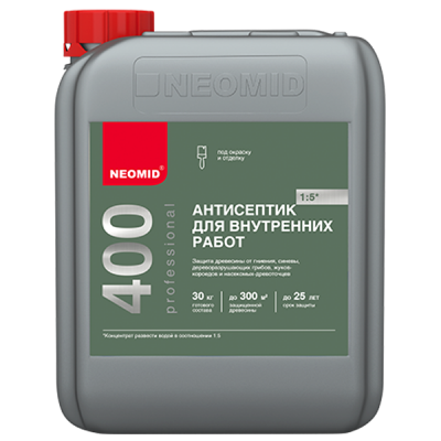 Антисептик для внутренних работ Neomid 400 концен. 1:5, 5кг