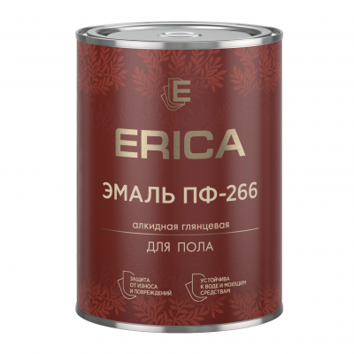 Эмаль ПФ-266 ERICA золотисто-коричневая 0.8кг