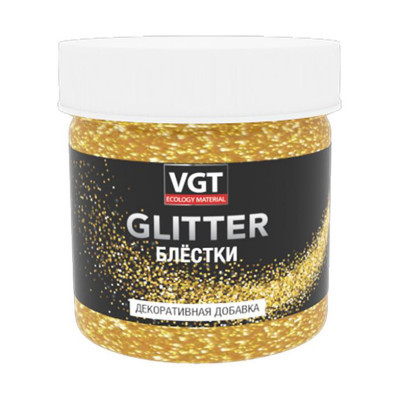 Декоративная добавка (блёстки) VGT GLITTER золото 50г