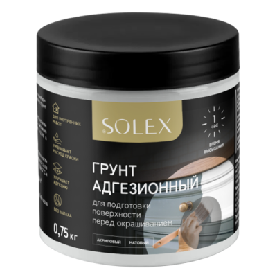 Грунт адгезионный для мебели и декора SOLEX 0.75кг