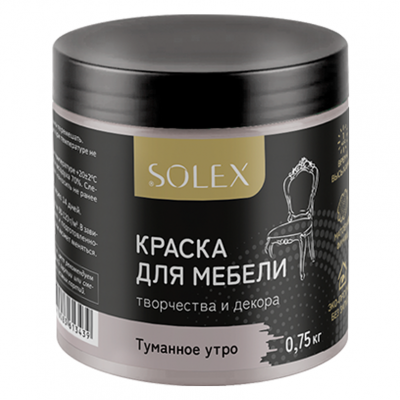 Краска для мебели SOLEX туманное утро 0.75кг