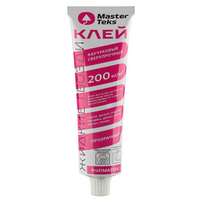 Клей монтажный MasterTeks Profimaster каучуковый сверхпрочный прозрачный 80г