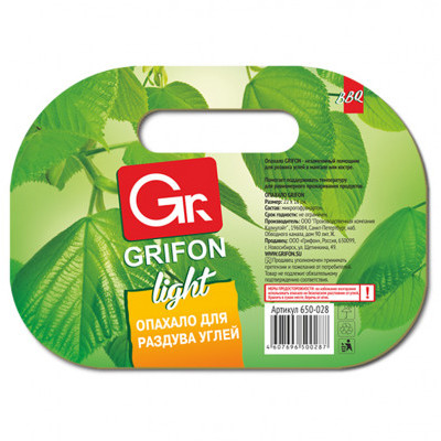 Опахало для костра Grifon Light картон 22*16см