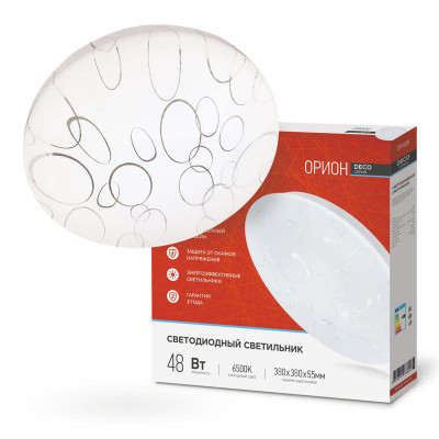 Светильник In Home с/д потолочный LED 48W 6500 Орион