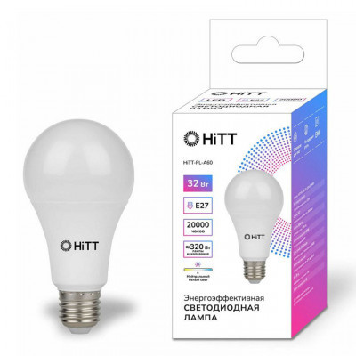 Лампа HiTT PL A60 E27 4000 RSP