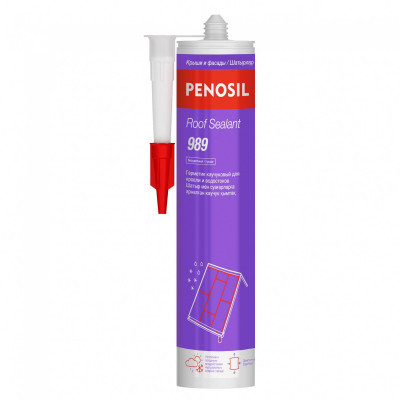 Герметик каучуковый для кровли и водосточки Penosil Roof Sealant прозрачный 280мл