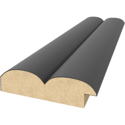 Профиль Старт-финиш МДФ Stella Wave De Luxe Black Lead 2700*55*16мм (4шт)
