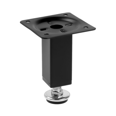 Опора квадр. OKV001BL 25*25мм Н80мм черный