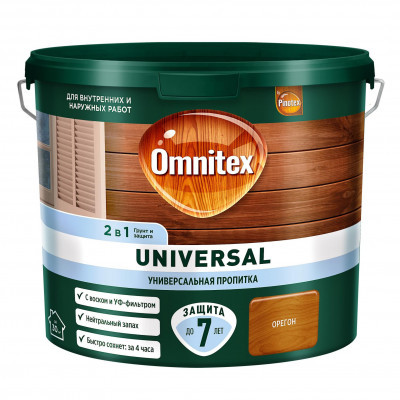 Пропитка Omnitex Universal 2в1 Орегон 2.5л
