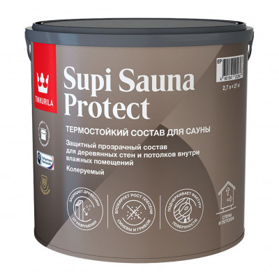 Состав для сауны SUPI SAUNA PROTECT EP п/мат. Тиккурила 2.7л