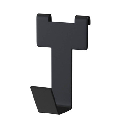 Крючок одинарный черный