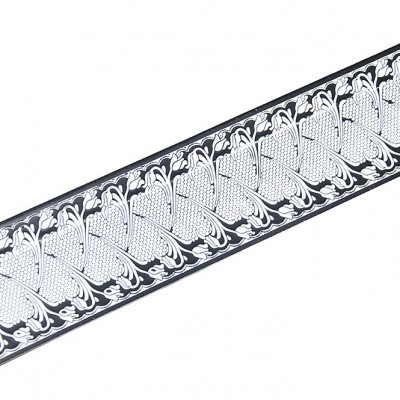 Планка декорат. багетная Прованс белый с черным 1м