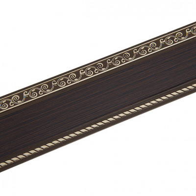 Планка декорат. багетная Есенин венге-золото 7см