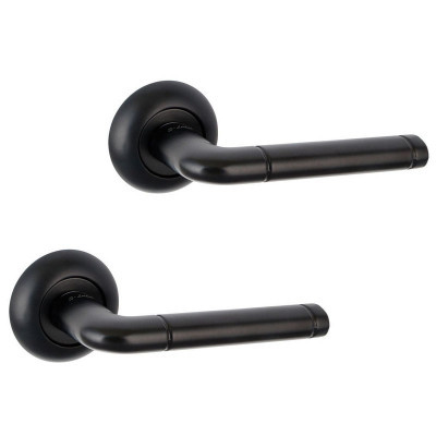 Ручка на круг. розетке Ферарра черный