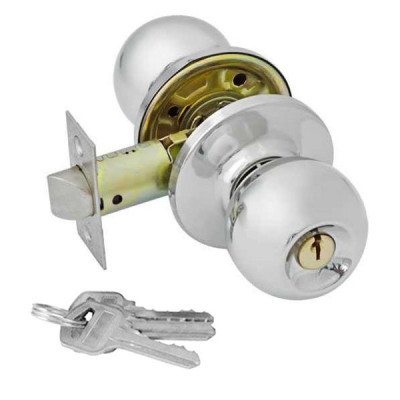 Ручка-защелка Шарик501 ключ-завертка полир. хром