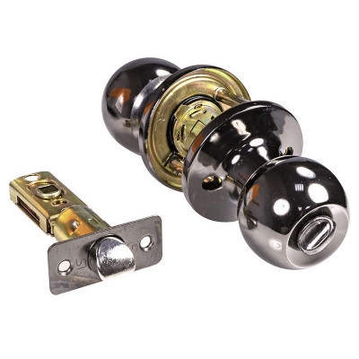 Ручка-защелка Шарик501 пустышка-завертка черн.никель