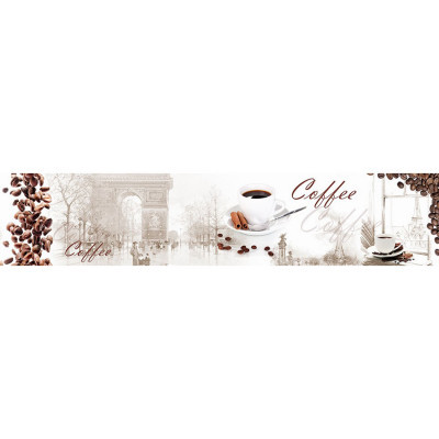 Кухонный фартук ПВХ Кофейные воспоминания (фотопечать) 3000*600*1.3мм