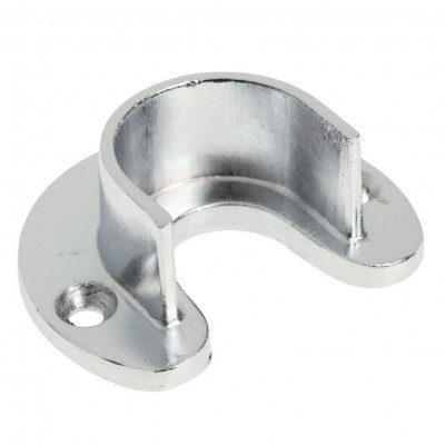 Фланец D=25мм хром открытый