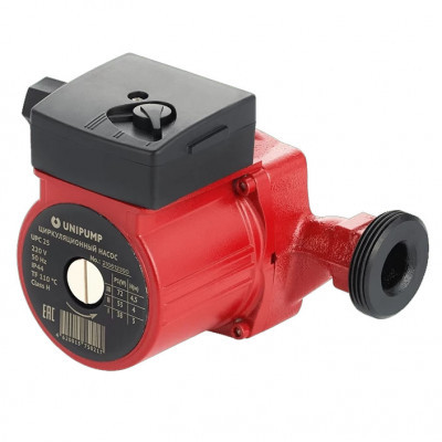 Насос циркуляционный UNIPUMP UPC 25-40 180, с гайками