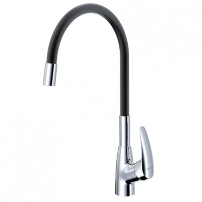 9007B Смеситель "Avrora" Kitchen черный Кухня