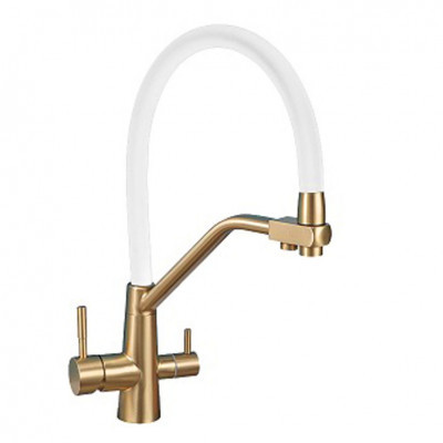 9006Gold Смеситель "Avrora" Kitchen золото Кухня