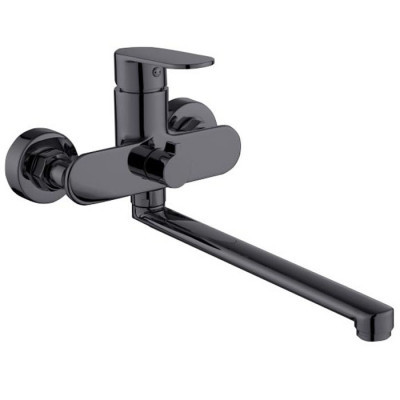 3530 Смеситель "Avrora" Moon черный Ванна 350мм